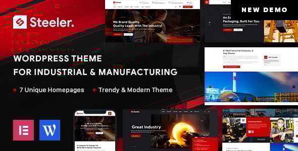 Steeler v3.0 - Industrial & Manufacturing WordPress Theme