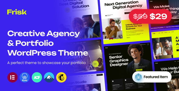 Frisk v1.1 - Creative Agency & Portfolio WordPress Theme
