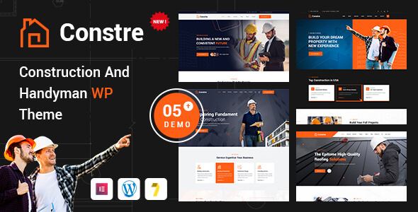 Constre v1.0.0 - Construction, Building & Handyman Services WordPress Theme