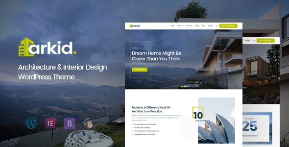 Arkid v2.0.1 - Architecture and Interior Design WordPress Theme