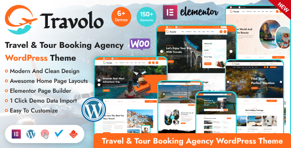 Travolo v1.0.4 - Travel Agency & Tour Booking WordPress Theme