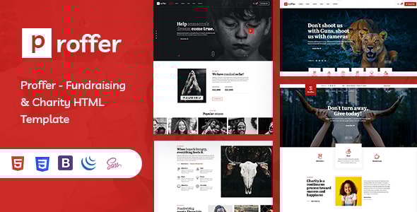 Proffer - Fundraising & Charity HTML Template