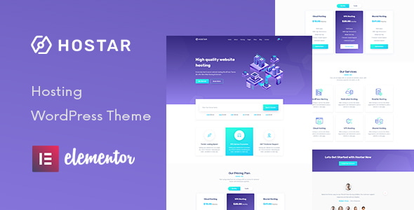Hostar v1.0.5 - Web Hosting WordPress Theme