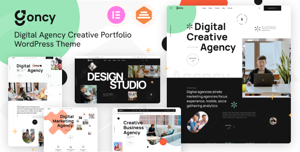 Goncy v1.0.2 - Digital Agency & Creative Portfolio WordPress Elementor Theme