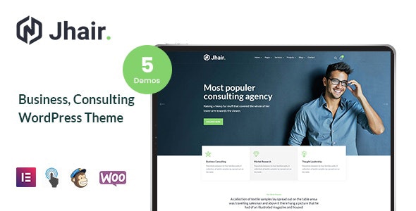 Jhair v2.0.5 - Business, Consulting WordPress Theme