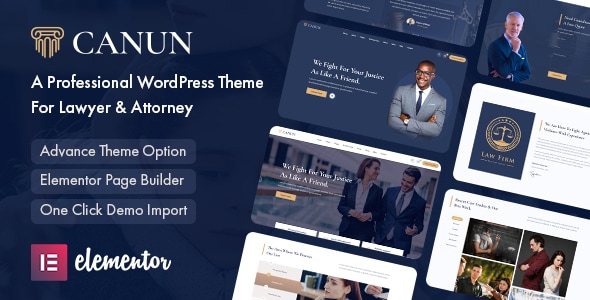 Canun v1.0.5 - Lawyer & Attorney WordPress Theme
