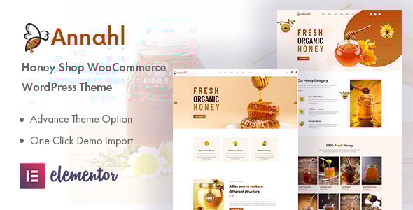 Annahl v1.0.4 - Organic & Honey Shop WordPress Theme