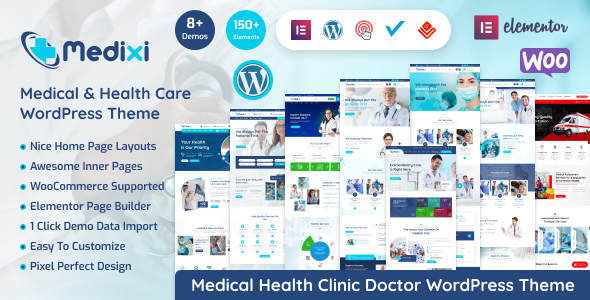 Medixi v1.2.0 - Doctor & Medical Care WordPress Theme