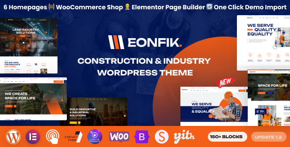 Eonfik v1.2.0 - Construction & industry WordPress Theme