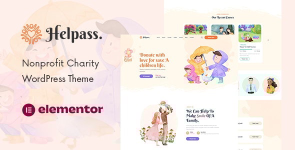 Helpass v1.0.1 - Charity WordPress Theme