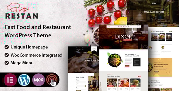 Restan v1.1 - Restaurant WordPress Theme