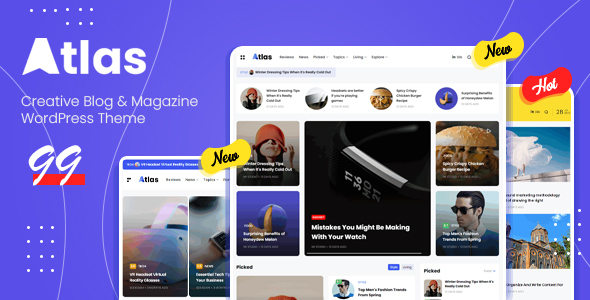 Atlas v2.1.0 - Creative Blog & News WordPress Theme