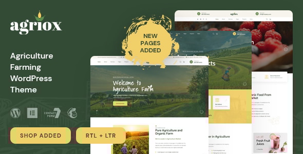 Agriox v1.3 - Agriculture Farming WordPress Theme