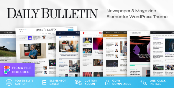 Daily Bulletin v1.0.15 - Magazine & Newspaper WordPress Theme