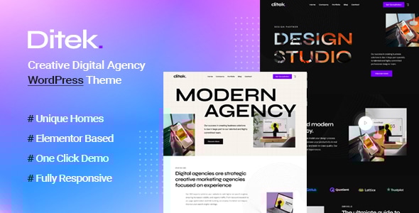 Ditek v1.0.0 - Digital Agency Creative Portfolio WordPress Theme