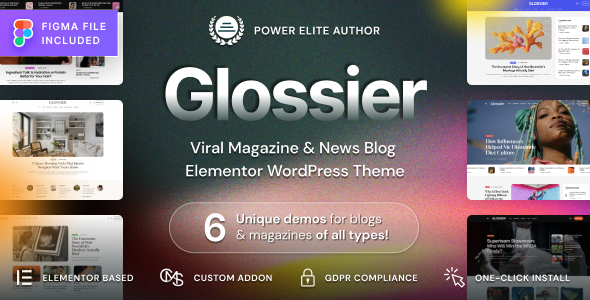 Glossier v1.0.8 - Newspaper & Viral Magazine WordPress Theme