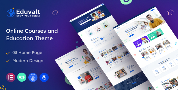 Eduvalt v2.0.2 - Online Courses & Education WordPress Theme + RTL