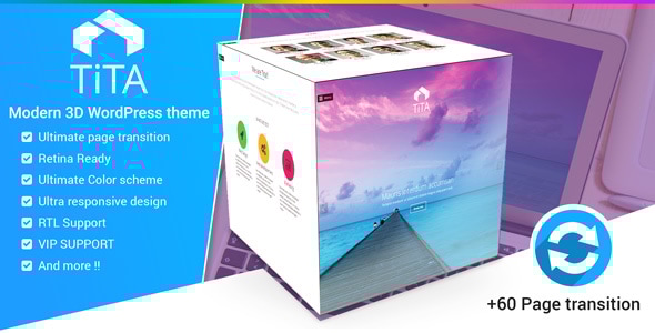 Tita 3D v3.2 - Modern WordPress Theme