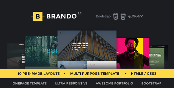 Brando v1.2 - Responsive & Multipurpose OnePage Template