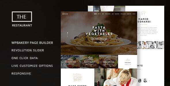 The Restaurant v1.4.1 - Restauranteur and Catering One Page Theme