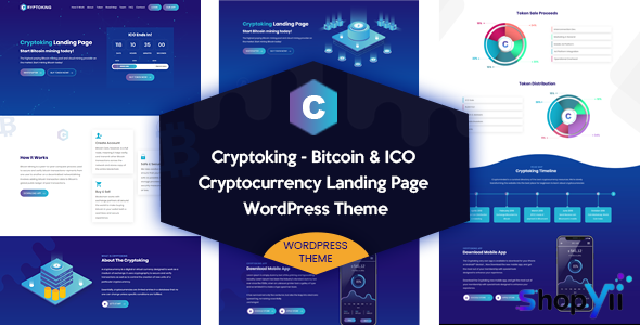 Cryptoking v2.0.9 - Bitcoin & ICO Theme