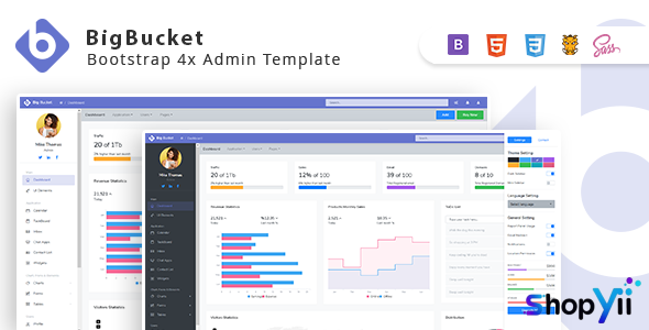 BigBucket v1.0.3 - Bootstrap 4x Admin Template