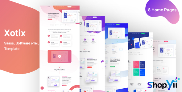 Xotix v1.0 - Software & Saas Landing Page Template