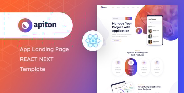 Apiton v1.0 - React Next App Landing Page Template