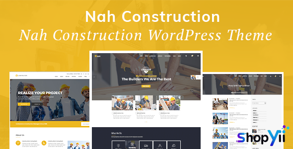 Nah v1.1.5 - Construction, Building Business Theme