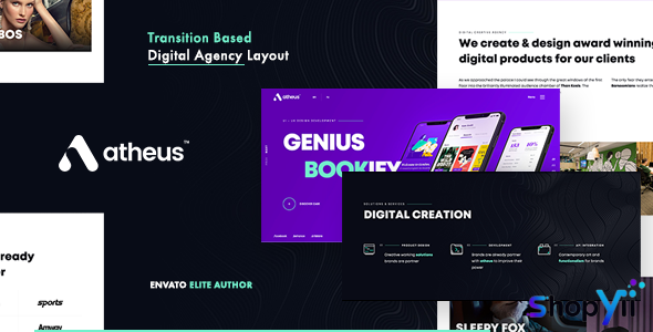 Atheus v1.1.0 - Modern Creative Agency WordPress Theme