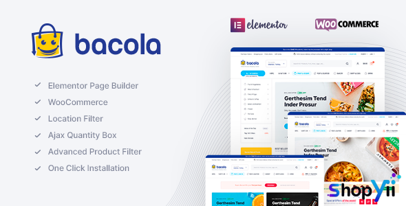 Bacola v1.0.4 - Grocery Store and Food eCommerce Theme