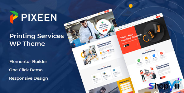 Pixeen v1.0.4 - Printing Services Company WordPress Theme + RTL
