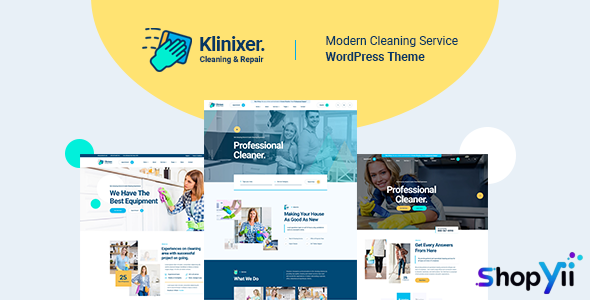 Klinixer v1.0.1 - Cleaning Services WordPress Theme + RTL