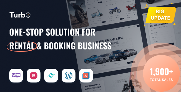 Turbo v6.0.7 - Car Rental System WordPress Theme