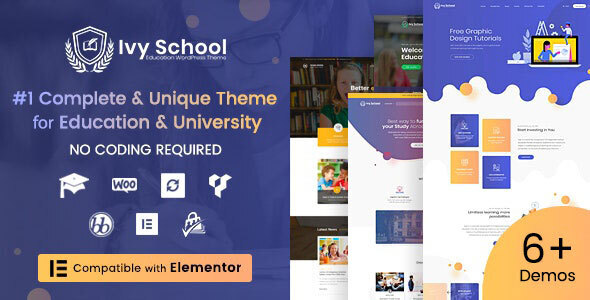 Ivy School v1.3.6 – Education, University & School Theme