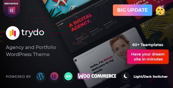 Trydo v1.0.2 - Creative Agency & Portfolio WordPress Theme