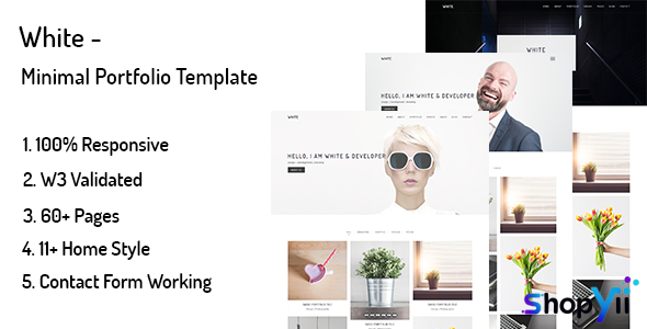 White v1.0 - Minimal Portfolio Template