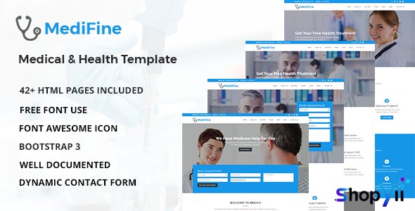 MediFine v1.0 - Health and Medical HTML Template