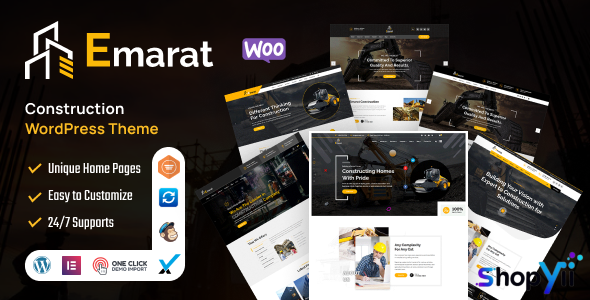 Emarat v1.0 - Construction WordPress Theme