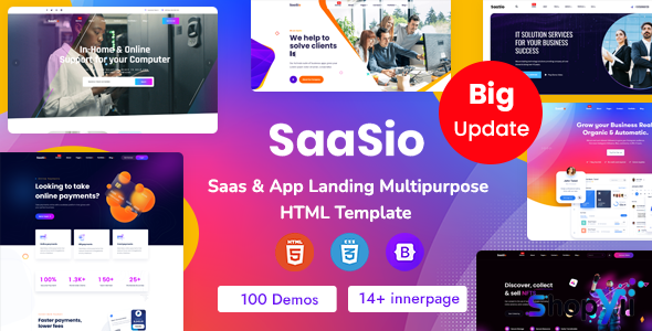 SaaSio v1.7 - One Page SaaS
