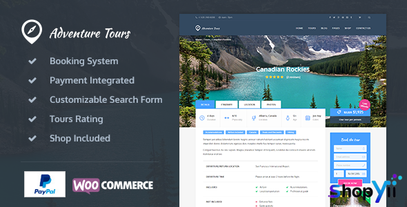 Adventure Tours v4.2.0 - WordPress Tour/Travel Theme