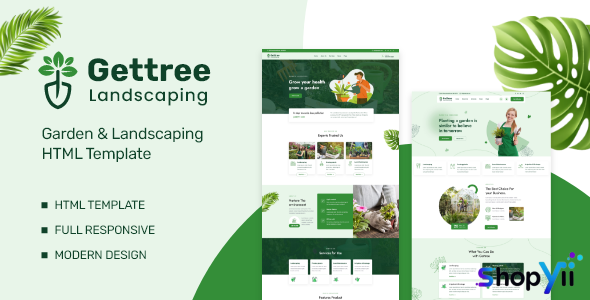 Gettree v1.0 – Garden & Landscaping HTML Template