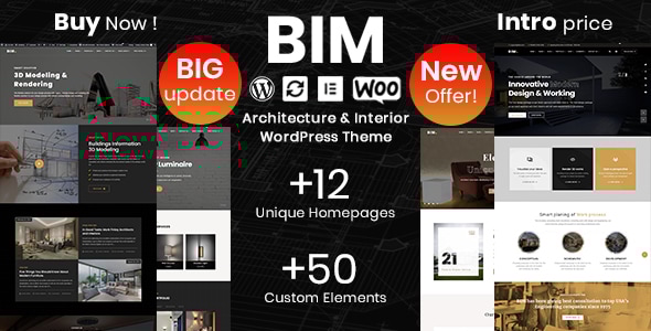 BIM v1.0.7 - Architecture & Interior Design Elementor WordPress Theme