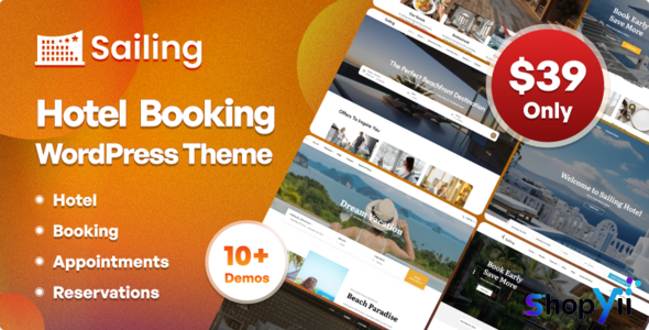 Sailing v4.1.9 - Hotel WordPress Theme