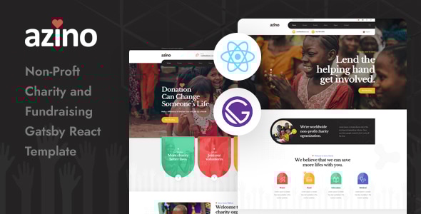Azino v1.0 - Gatsby React Nonprofit Charity Template