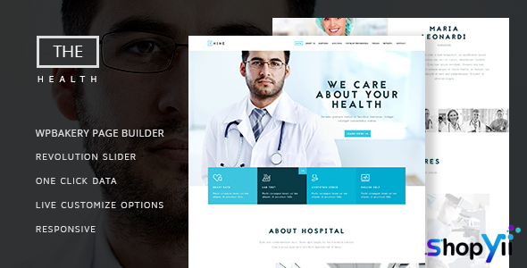 The Hospital v1.8.1 - One and Multi Page Health Theme