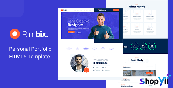 Rimbix v1.0 - One Page Personal Portfolio HTML5 Template
