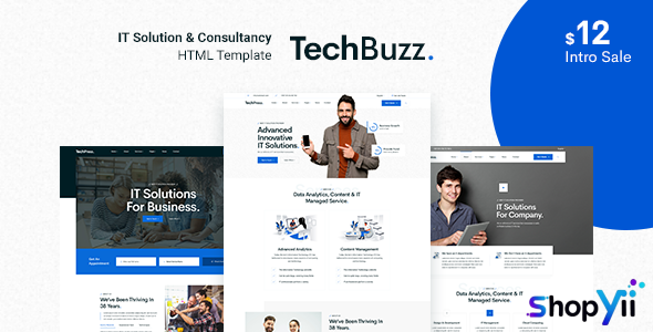 TechBuzz v1.0 - Technology IT Solutions & Services HTML5 Template