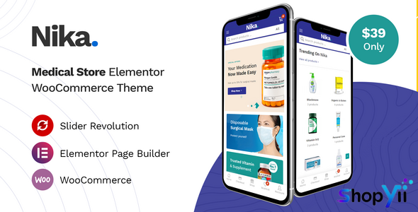 Nika v1.1.2 - Medical Elementor WooCommerce Theme