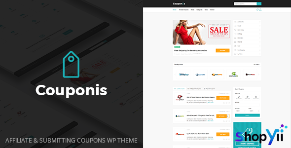 Couponis v3.1.4 - Affiliate & Submitting Coupons WordPress Theme